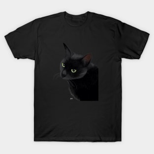 Cool Black Cat T-Shirt